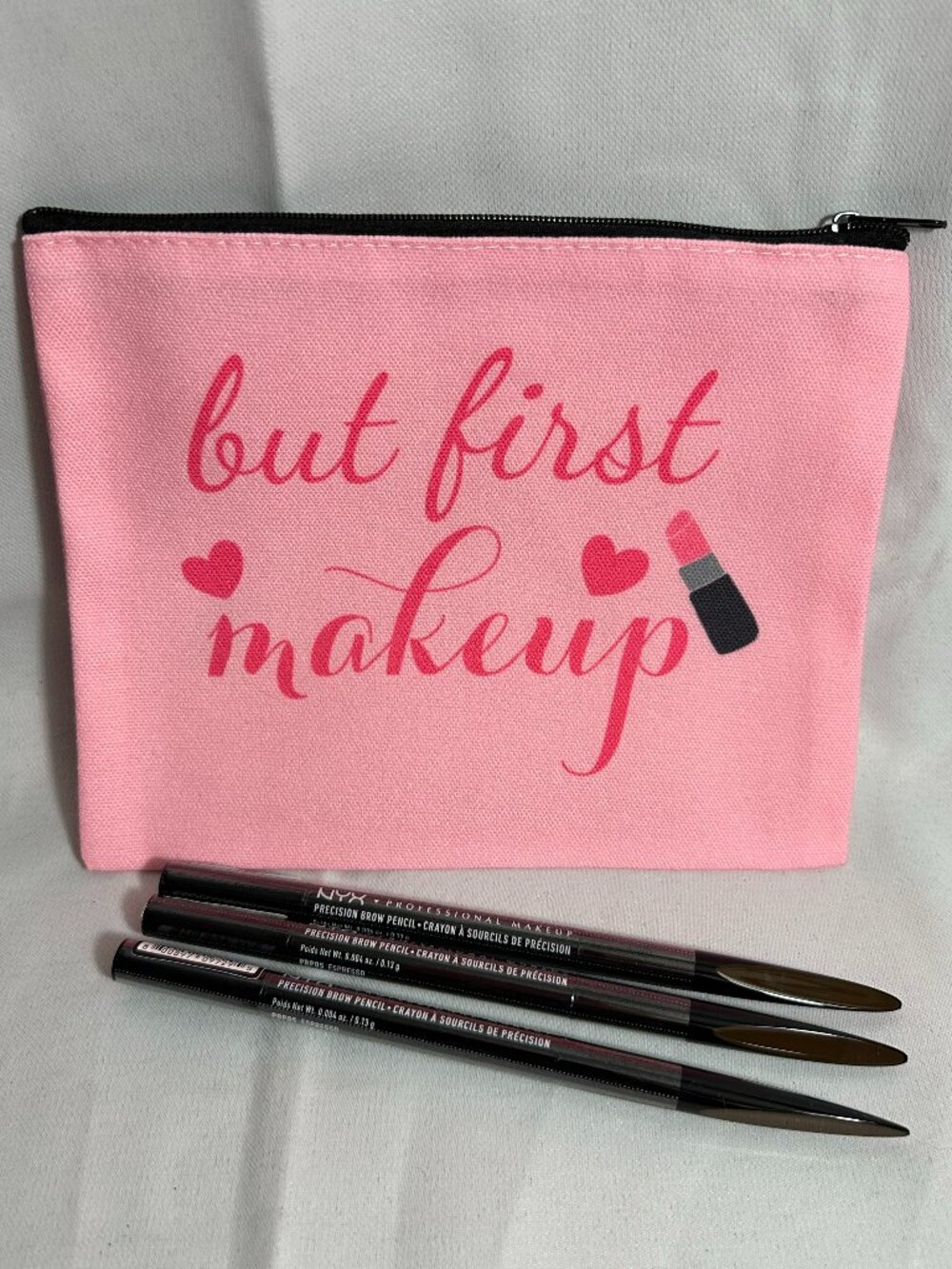Lot/3 NYX Precision Brow Pencils ESPRESSO 05 + Makeup Pouch!